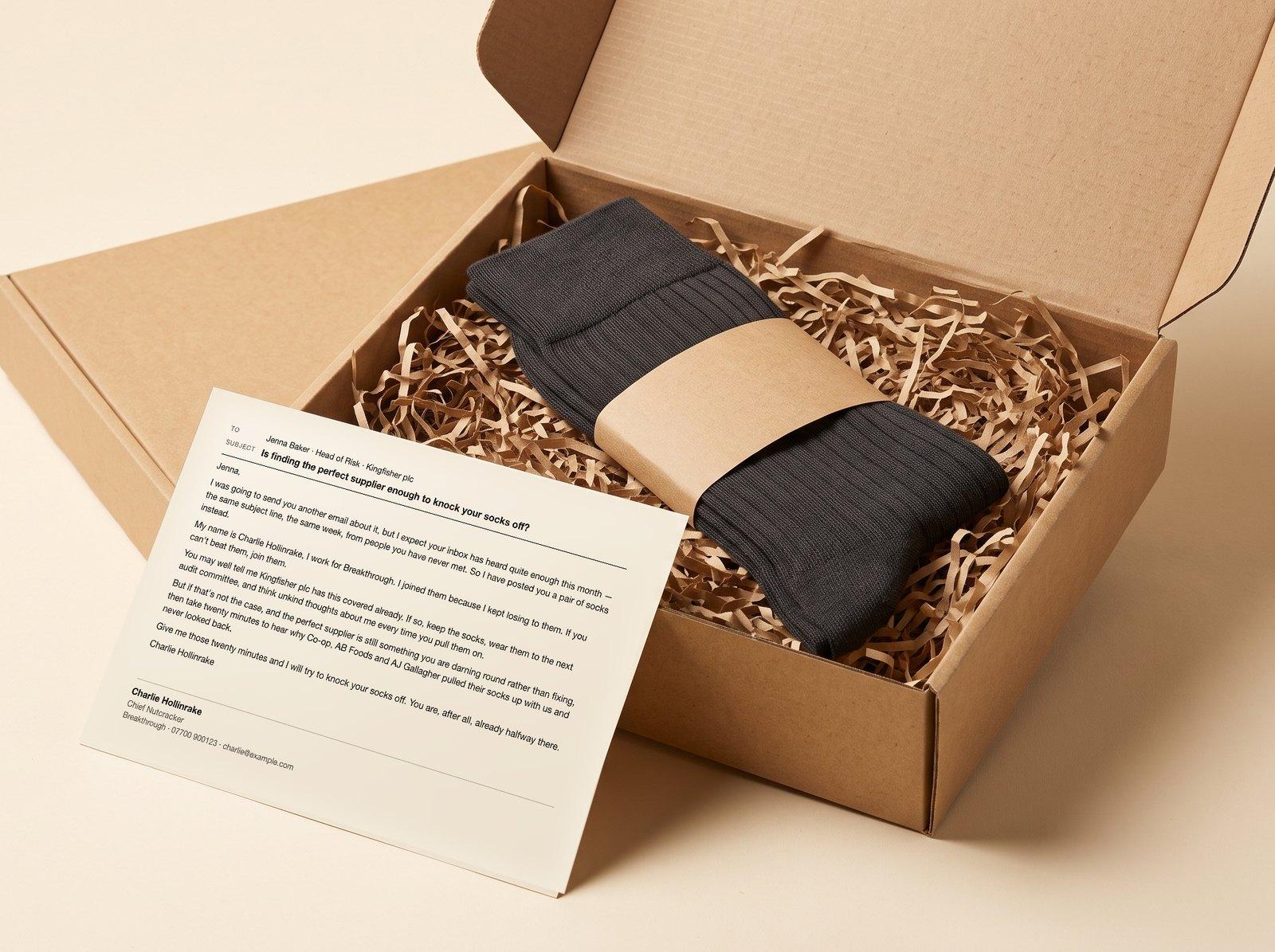 The Socks — Take the pun literally, and post it.